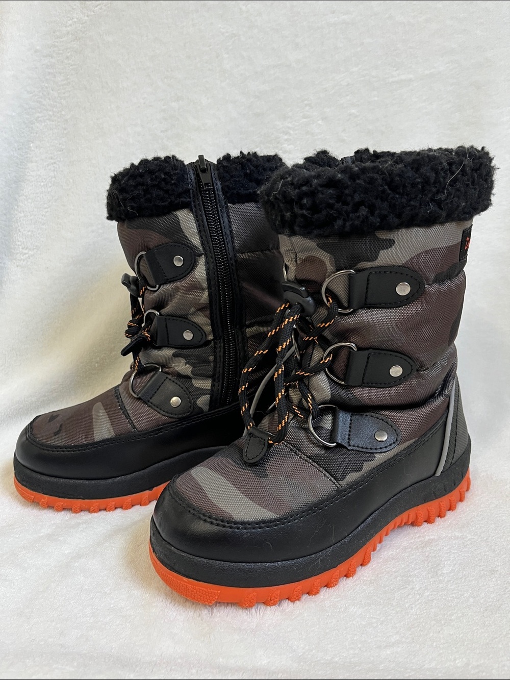 Dream Pairs Little Boy's Camo Insulated Snow Boots Size 13